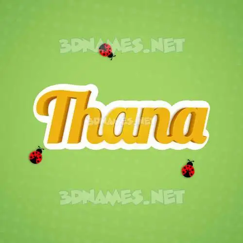 thana in Ladybugs style - 3D name wallpaper thana in Ladybugs style - 3D name wallpaper