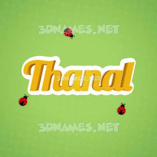 thanal in Ladybugs style - 3D name wallpaper thanal in Ladybugs style - 3D name wallpaper