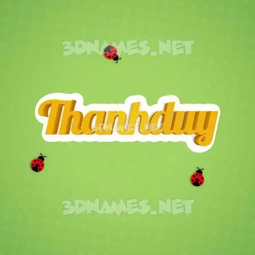 thanhduy in Ladybugs style - 3D name wallpaper thanhduy in Ladybugs style - 3D name wallpaper