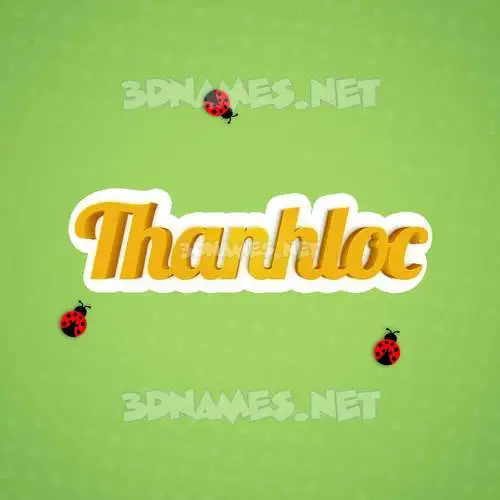 thanhloc in Ladybugs style - 3D name wallpaper thanhloc in Ladybugs style - 3D name wallpaper