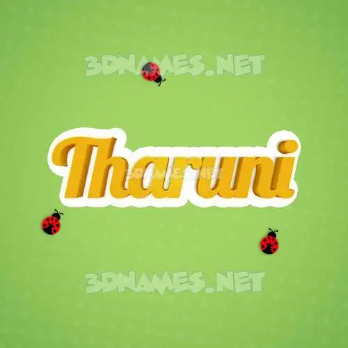 tharuni in Ladybugs style - 3D name wallpaper tharuni in Ladybugs style - 3D name wallpaper
