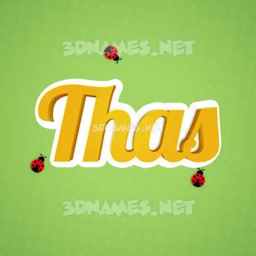thas in Ladybugs style - 3D name wallpaper thas in Ladybugs style - 3D name wallpaper