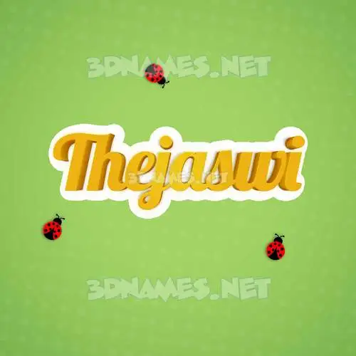 thejaswi in Ladybugs style - 3D name wallpaper thejaswi in Ladybugs style - 3D name wallpaper