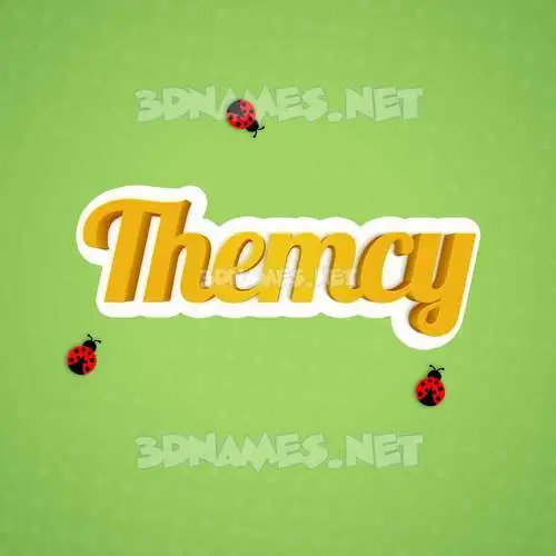 themcy in Ladybugs style - 3D name wallpaper themcy in Ladybugs style - 3D name wallpaper