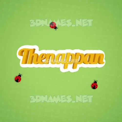 thenappan in Ladybugs style - 3D name wallpaper thenappan in Ladybugs style - 3D name wallpaper