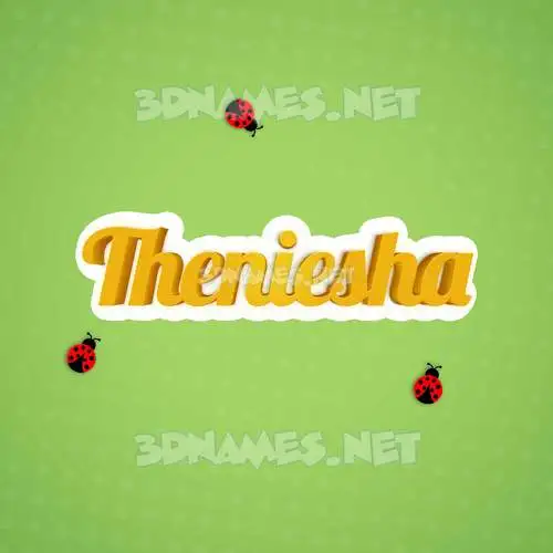 theniesha in Ladybugs style - 3D name wallpaper theniesha in Ladybugs style - 3D name wallpaper