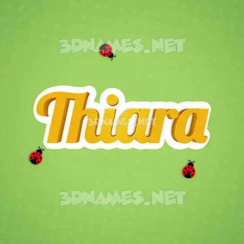 thiara in Ladybugs style - 3D name wallpaper thiara in Ladybugs style - 3D name wallpaper