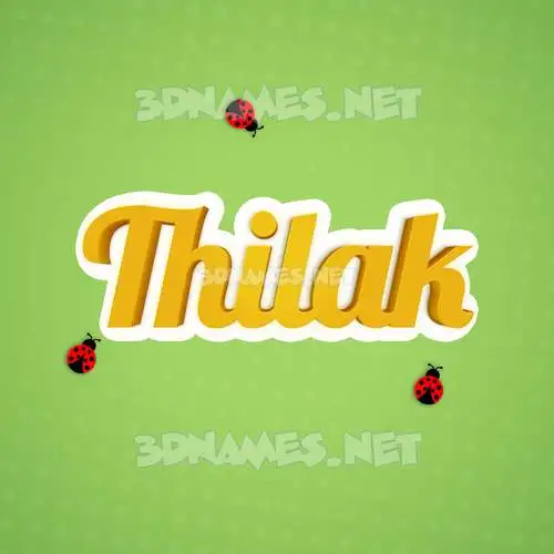 thilak in Ladybugs style - 3D name wallpaper thilak in Ladybugs style - 3D name wallpaper