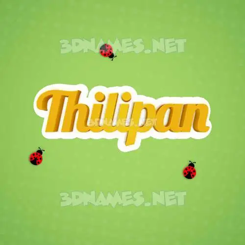thilipan in Ladybugs style - 3D name wallpaper thilipan in Ladybugs style - 3D name wallpaper