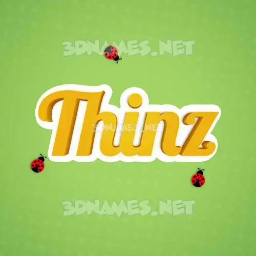 thinz in Ladybugs style - 3D name wallpaper thinz in Ladybugs style - 3D name wallpaper
