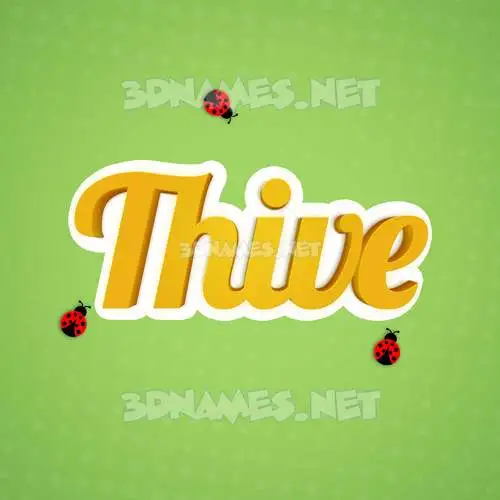 thive in Ladybugs style - 3D name wallpaper thive in Ladybugs style - 3D name wallpaper