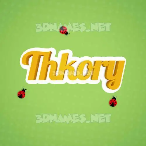 thkory in Ladybugs style - 3D name wallpaper thkory in Ladybugs style - 3D name wallpaper