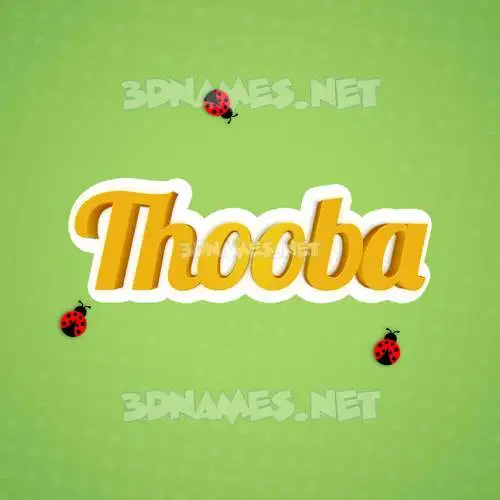 thooba in Ladybugs style - 3D name wallpaper thooba in Ladybugs style - 3D name wallpaper