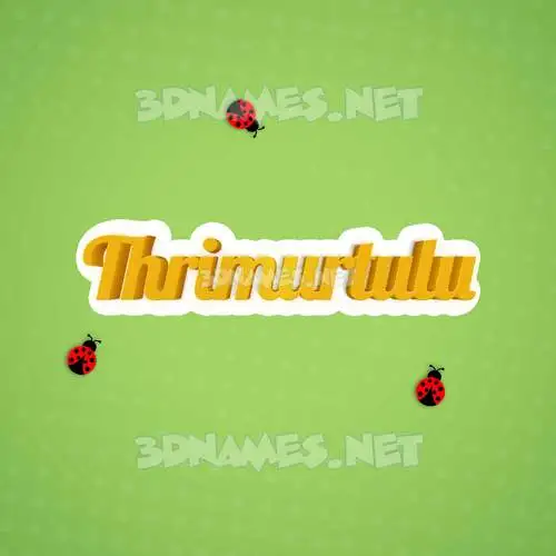 thrimurtulu in Ladybugs style - 3D name wallpaper thrimurtulu in Ladybugs style - 3D name wallpaper