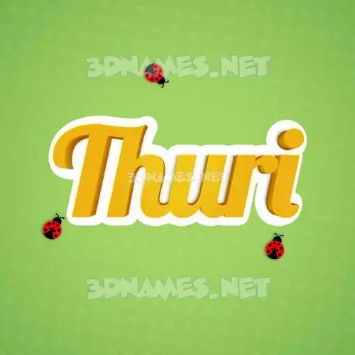 thuri in Ladybugs style - 3D name wallpaper thuri in Ladybugs style - 3D name wallpaper
