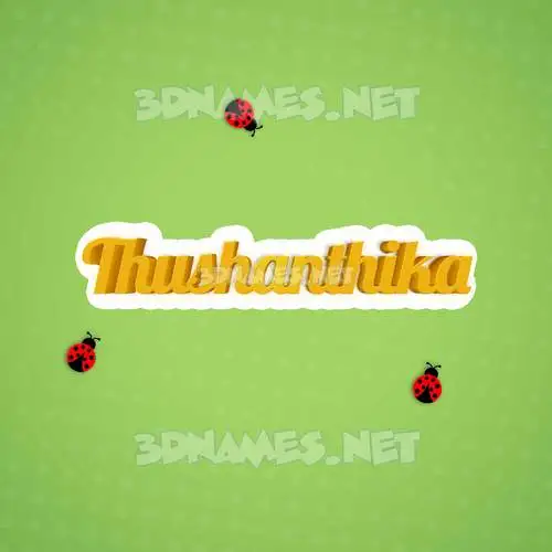 thushanthika in Ladybugs style - 3D name wallpaper thushanthika in Ladybugs style - 3D name wallpaper