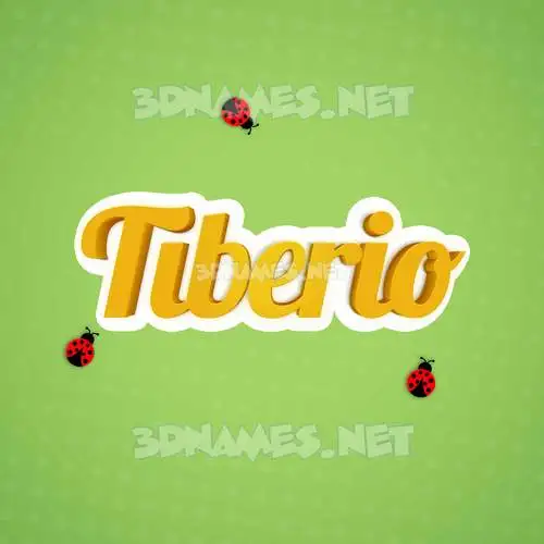 tiberio in Ladybugs style - 3D name wallpaper tiberio in Ladybugs style - 3D name wallpaper