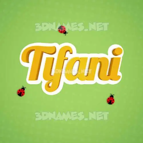 tifani in Ladybugs style - 3D name wallpaper tifani in Ladybugs style - 3D name wallpaper