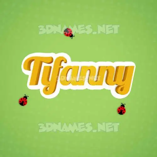 tifanny in Ladybugs style - 3D name wallpaper tifanny in Ladybugs style - 3D name wallpaper