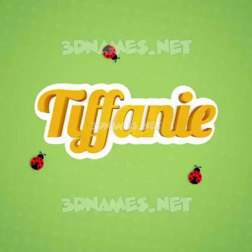 tiffanie in Ladybugs style - 3D name wallpaper tiffanie in Ladybugs style - 3D name wallpaper