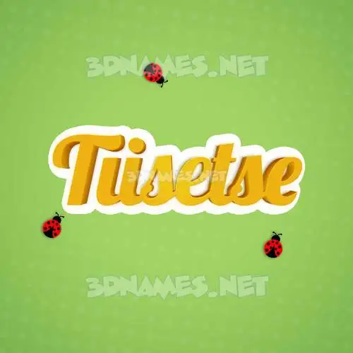 tiisetse in Ladybugs style - 3D name wallpaper tiisetse in Ladybugs style - 3D name wallpaper
