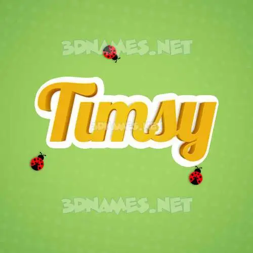 timsy in Ladybugs style - 3D name wallpaper timsy in Ladybugs style - 3D name wallpaper