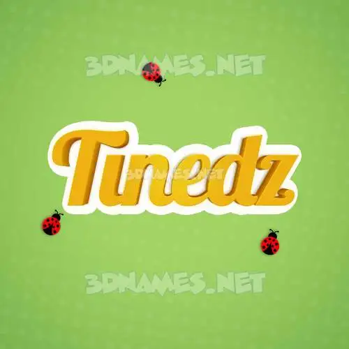tinedz in Ladybugs style - 3D name wallpaper tinedz in Ladybugs style - 3D name wallpaper