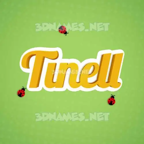 tinell in Ladybugs style - 3D name wallpaper tinell in Ladybugs style - 3D name wallpaper