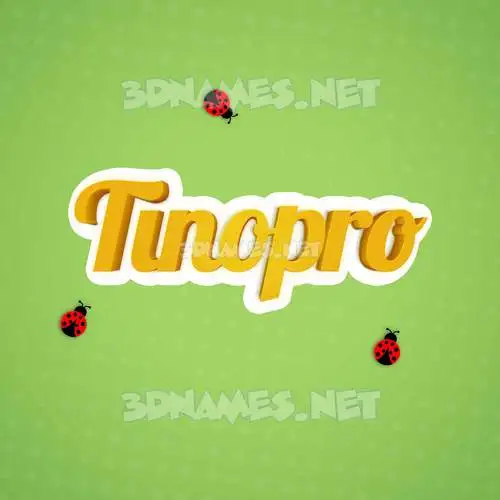 tinopro in Ladybugs style - 3D name wallpaper tinopro in Ladybugs style - 3D name wallpaper