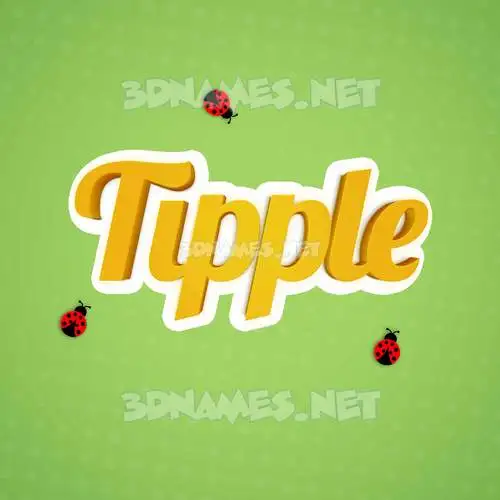 tipple in Ladybugs style - 3D name wallpaper