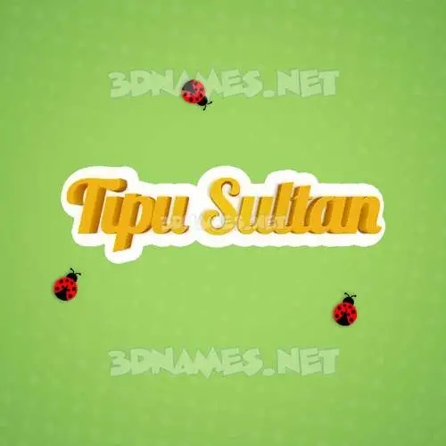 tipu sultan in Ladybugs style - 3D name wallpaper tipu sultan in Ladybugs style - 3D name wallpaper