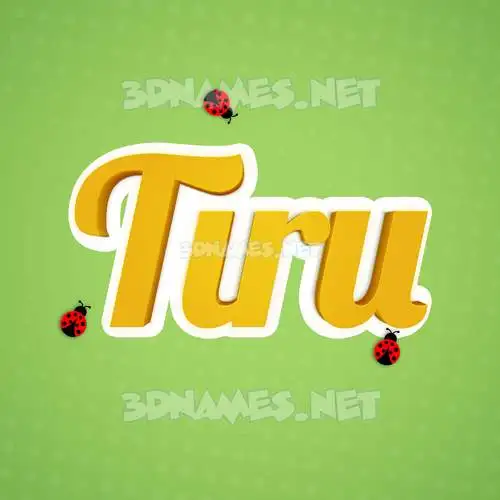 tiru in Ladybugs style - 3D name wallpaper tiru in Ladybugs style - 3D name wallpaper