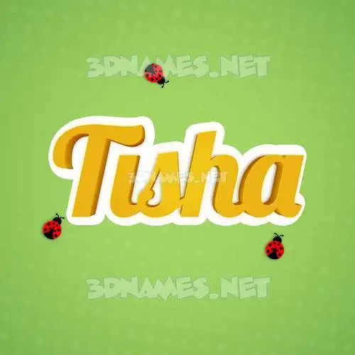 tisha in Ladybugs style - 3D name wallpaper tisha in Ladybugs style - 3D name wallpaper