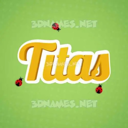 titas in Ladybugs style - 3D name wallpaper titas in Ladybugs style - 3D name wallpaper