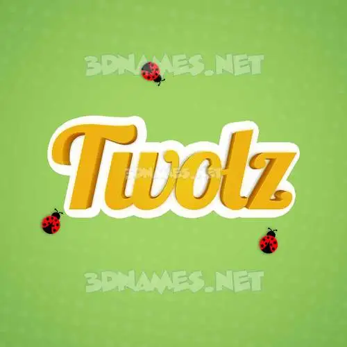 tivolz in Ladybugs style - 3D name wallpaper