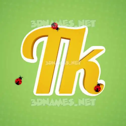 tk in Ladybugs style - 3D name wallpaper tk in Ladybugs style - 3D name wallpaper