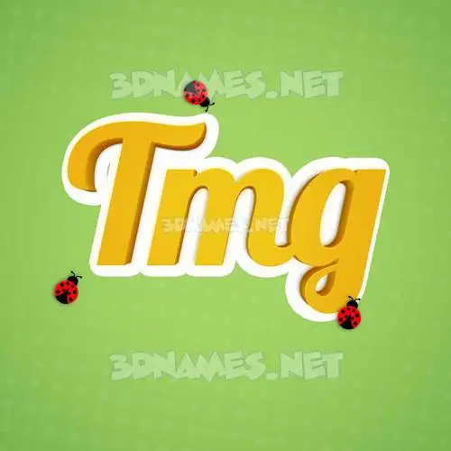 tmg in Ladybugs style - 3D name wallpaper tmg in Ladybugs style - 3D name wallpaper