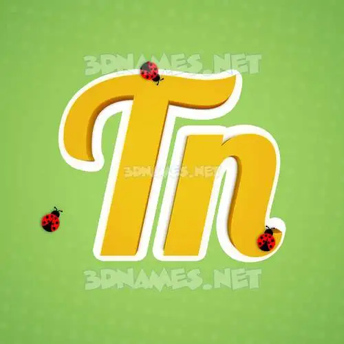 tn in Ladybugs style - 3D name wallpaper tn in Ladybugs style - 3D name wallpaper