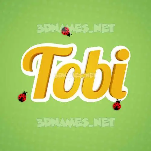 tobi in Ladybugs style - 3D name wallpaper tobi in Ladybugs style - 3D name wallpaper