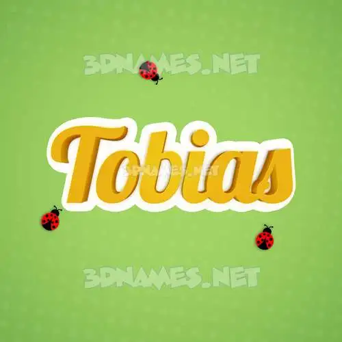 tobias in Ladybugs style - 3D name wallpaper tobias in Ladybugs style - 3D name wallpaper
