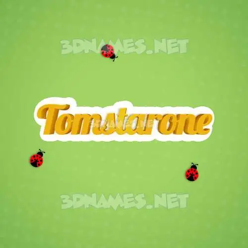 tomstarone in Ladybugs style - 3D name wallpaper tomstarone in Ladybugs style - 3D name wallpaper
