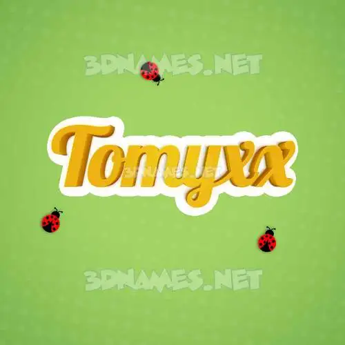 tomyxx in Ladybugs style - 3D name wallpaper tomyxx in Ladybugs style - 3D name wallpaper