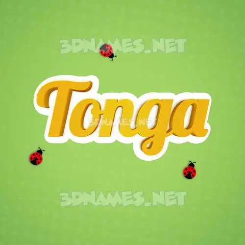 tonga in Ladybugs style - 3D name wallpaper tonga in Ladybugs style - 3D name wallpaper