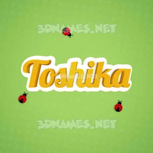 toshika in Ladybugs style - 3D name wallpaper toshika in Ladybugs style - 3D name wallpaper