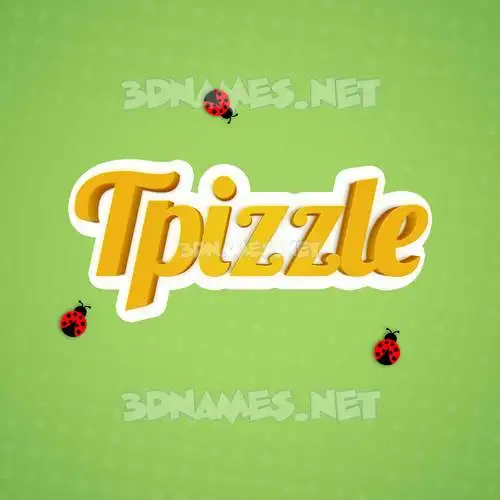 tpizzle in Ladybugs style - 3D name wallpaper tpizzle in Ladybugs style - 3D name wallpaper
