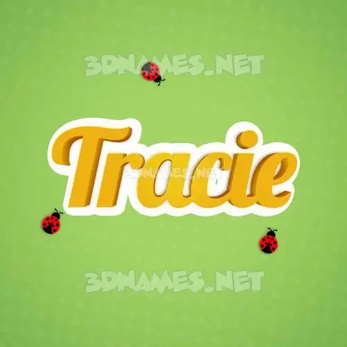 tracie in Ladybugs style - 3D name wallpaper tracie in Ladybugs style - 3D name wallpaper