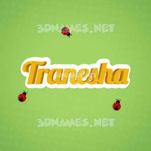 tranesha in Ladybugs style - 3D name wallpaper tranesha in Ladybugs style - 3D name wallpaper
