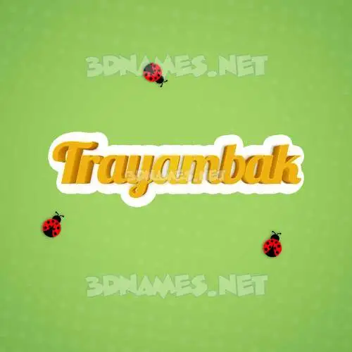trayambak in Ladybugs style - 3D name wallpaper trayambak in Ladybugs style - 3D name wallpaper