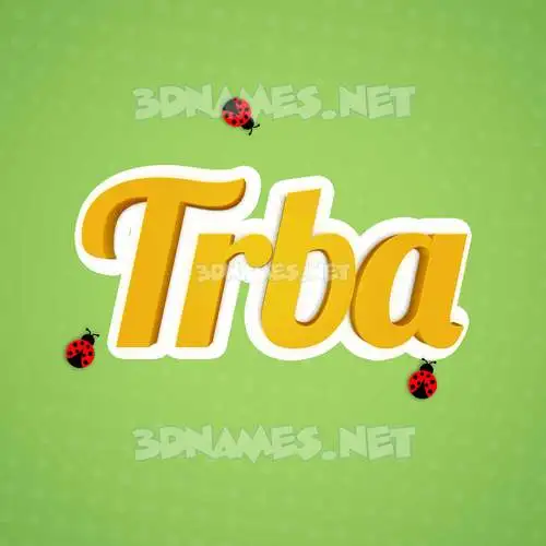 trba in Ladybugs style - 3D name wallpaper trba in Ladybugs style - 3D name wallpaper