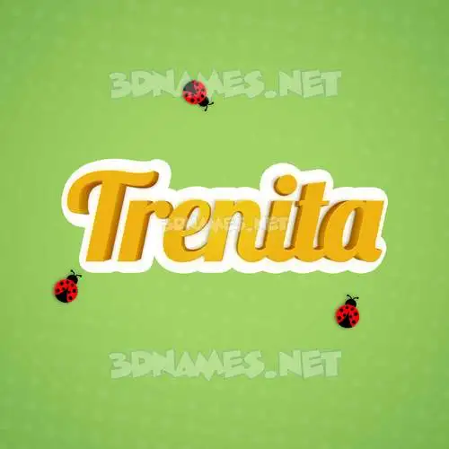 trenita in Ladybugs style - 3D name wallpaper trenita in Ladybugs style - 3D name wallpaper